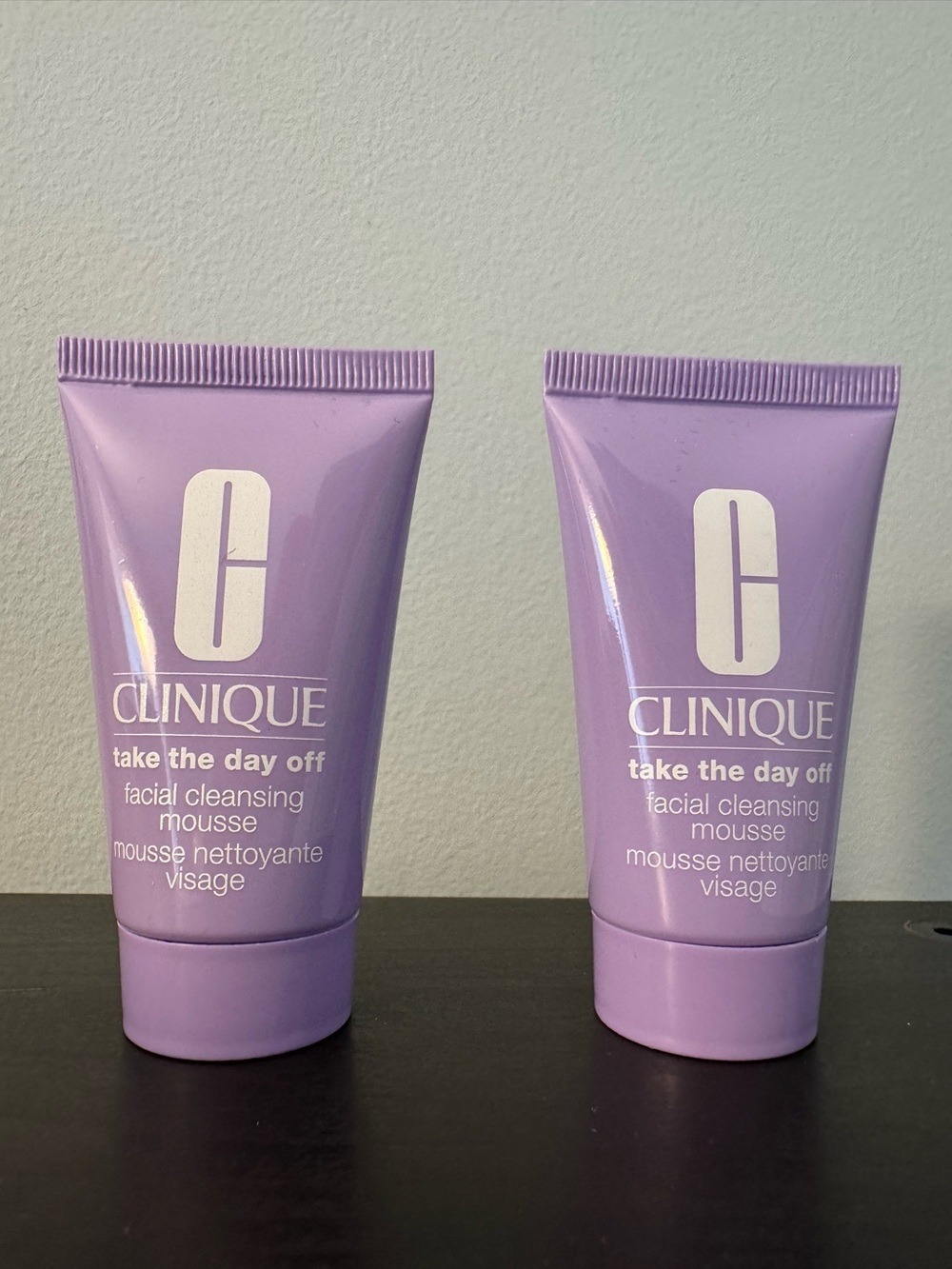 Set of 2 Clinique Take the Day Off Facial Cleansing Mousse travel sample size